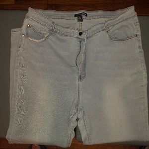 Fashion Nova Light Wash Skinny Jeans Size 3x (22-24)